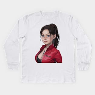 Claire Redfield Kids Long Sleeve T-Shirt